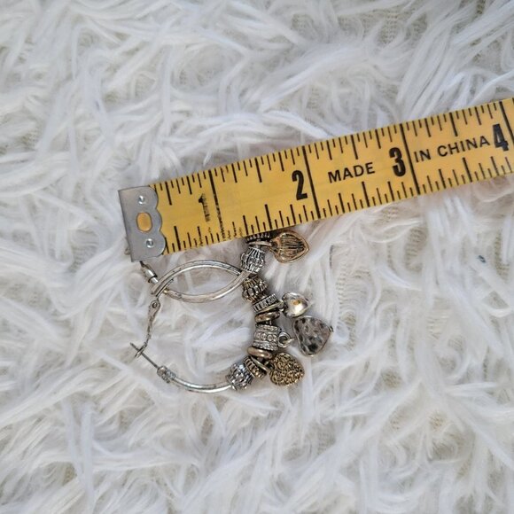 Antique Indian Hoop Style Earrings - Picture 3 of 4